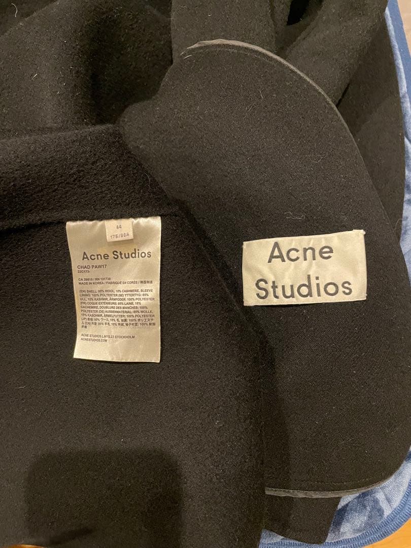 Acne Studios カシミヤウール　チェスターコート