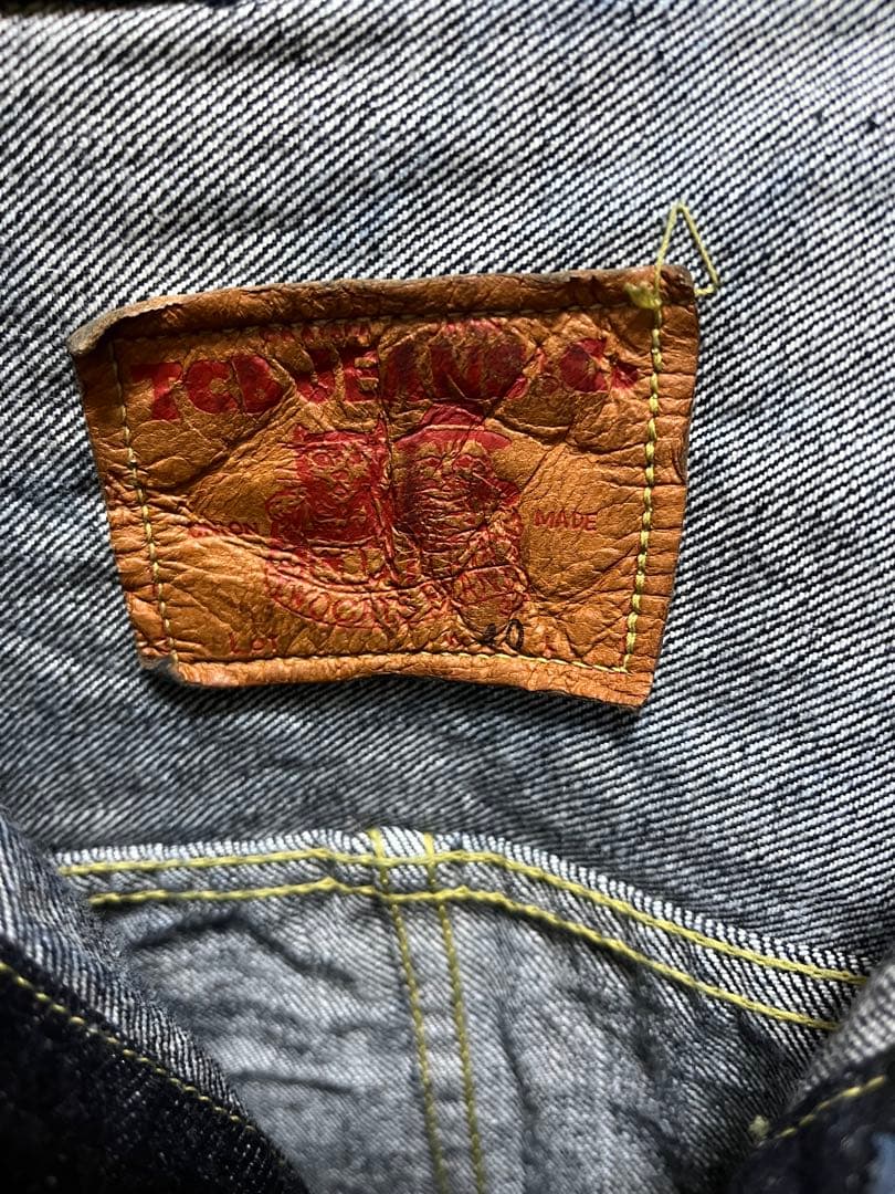 TCBジーンズ　大戦モデルデニムジャケット　サイズ40 赤タブ