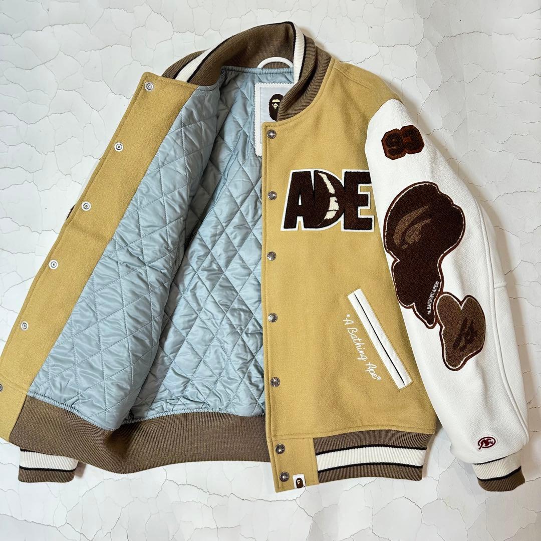 A BATHING APE エイプ レザー スタジャン 24AW