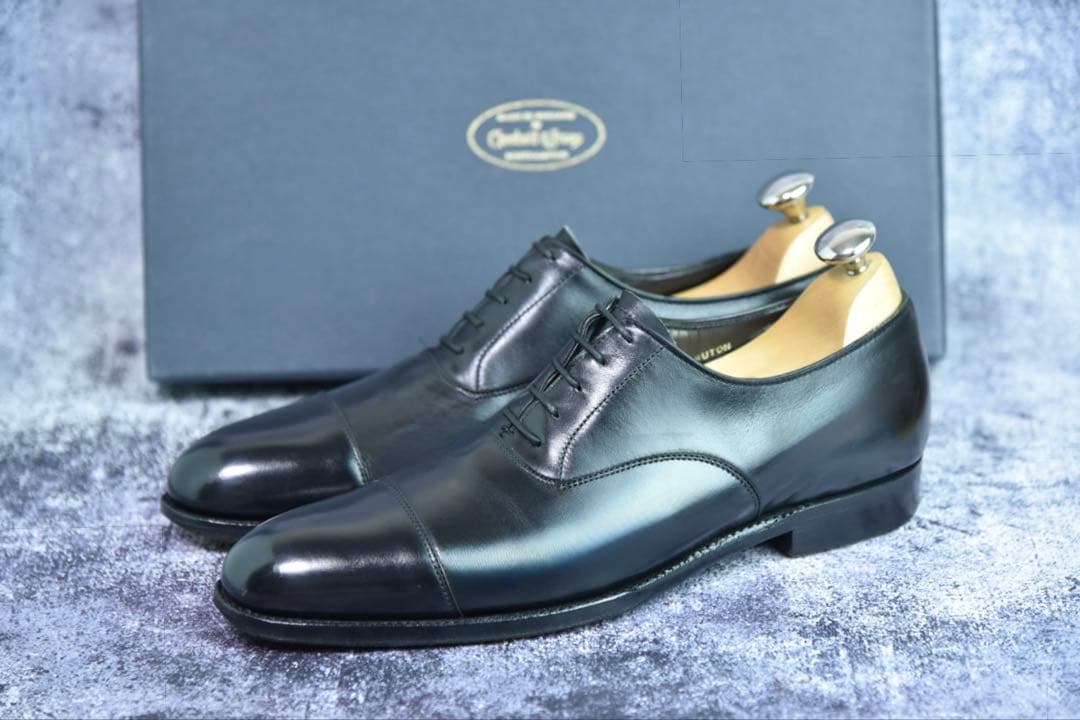 クロケット&ジョーンズ　ブルトン　5.5D　黒　349ラスト　ハンドグレード