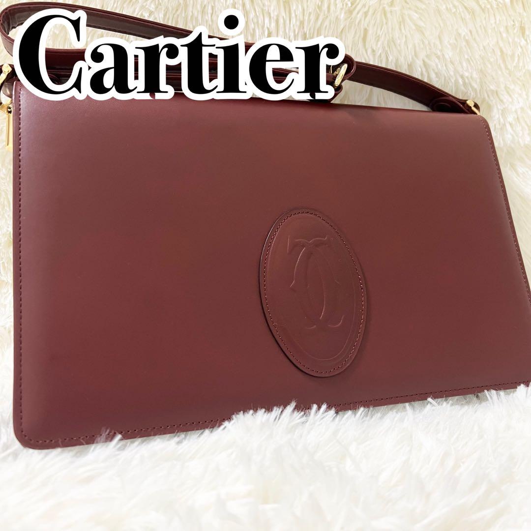 【極美品】Cartier カルティエ ショルダーバッグ マストライン フラップ