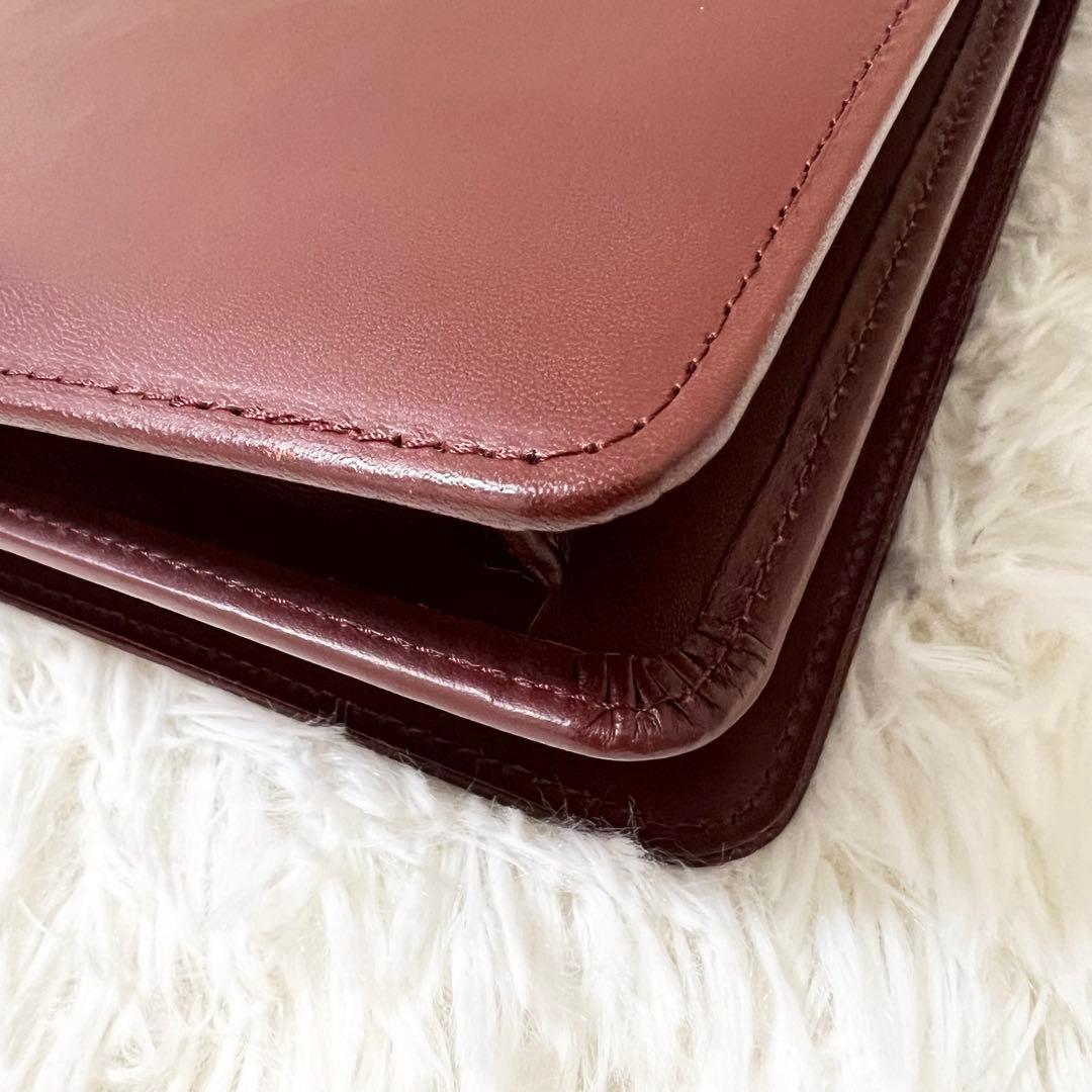 【極美品】Cartier カルティエ ショルダーバッグ マストライン フラップ