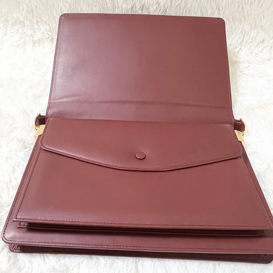 【極美品】Cartier カルティエ ショルダーバッグ マストライン フラップ