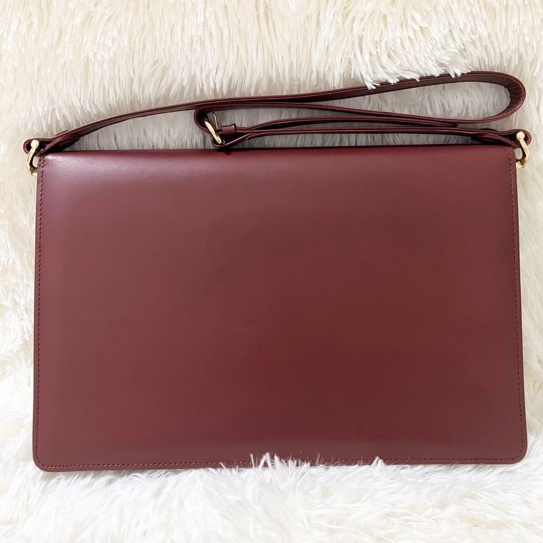 【極美品】Cartier カルティエ ショルダーバッグ マストライン フラップ