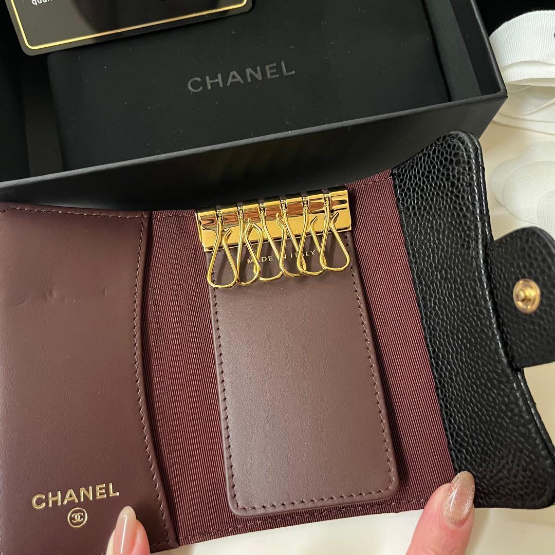 CHANEL キーケース マトラッセ 黒