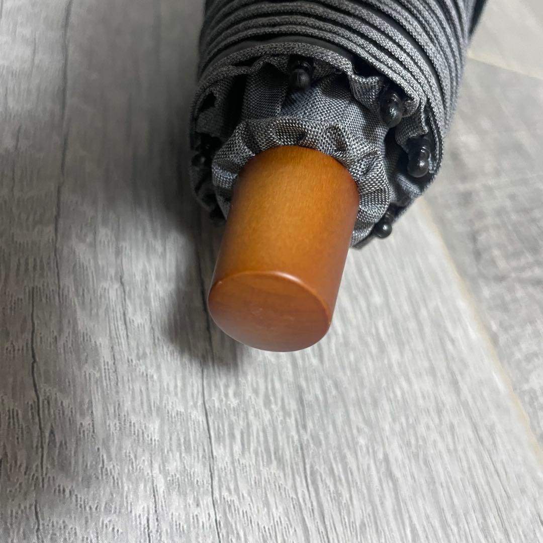 SUN BARRIER 100 折りたたみ日傘 ２段折 大判 フロスト グレー