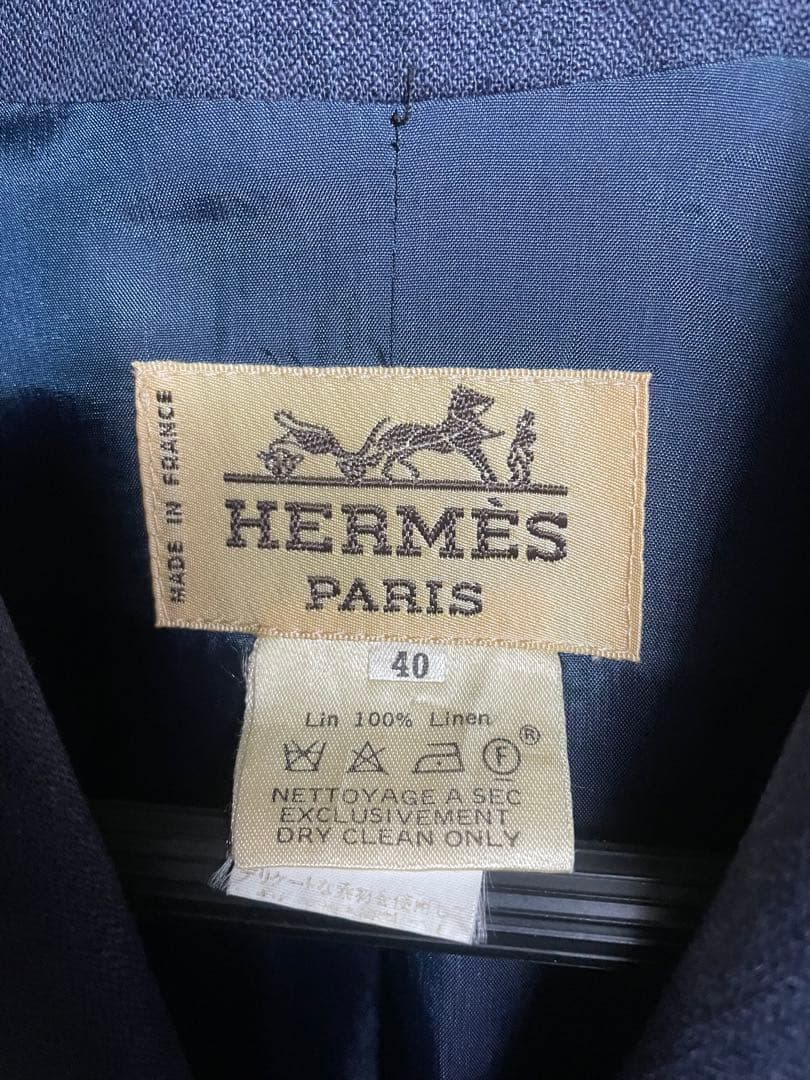 HERMES ジャケット　金ボタン