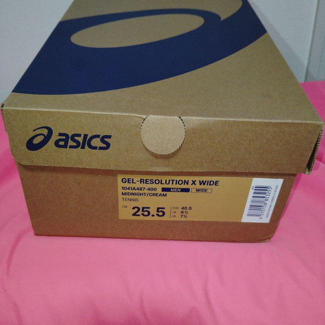 asics GEL-RESOLUTION xワイド3Eオールコート用 25.5