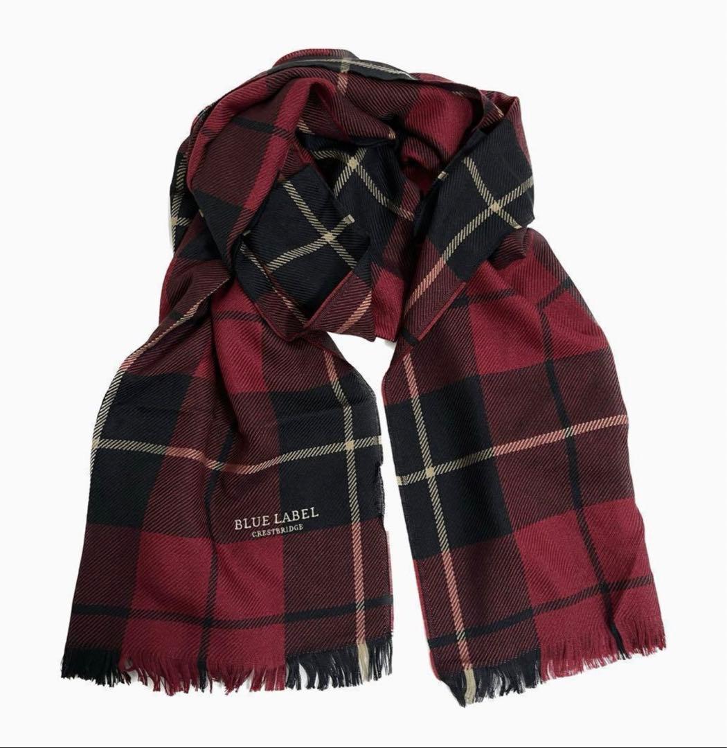 ブルーレーベル クレスブリッジ ウール、絹、カシミヤ　シルクマフラー00