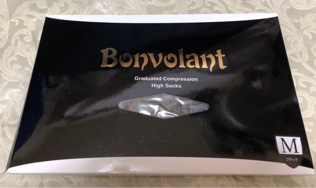 ボンボラン　ハイソックス　黒　M