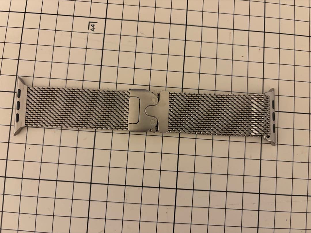 49mmケース用ナチュラルチタニウムミラネーゼループ - M