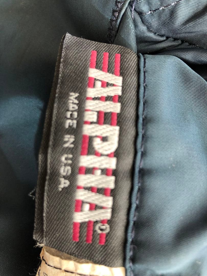 ALPHA 90s アメリカ製 MA-1 ネイビー キムタク