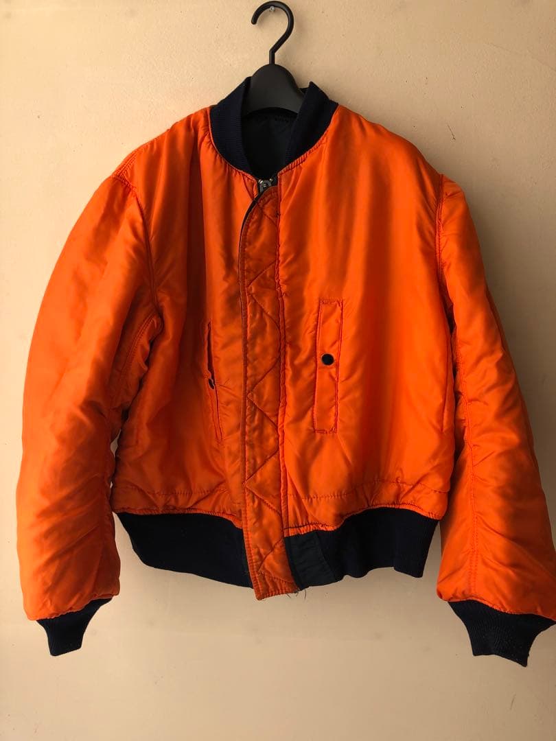 ALPHA 90s アメリカ製 MA-1 ネイビー キムタク