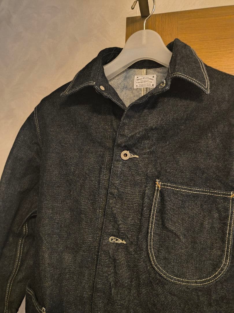 ヘビーオンス（14オンス位）1940年代デザインデニムカバーオール超希少XS