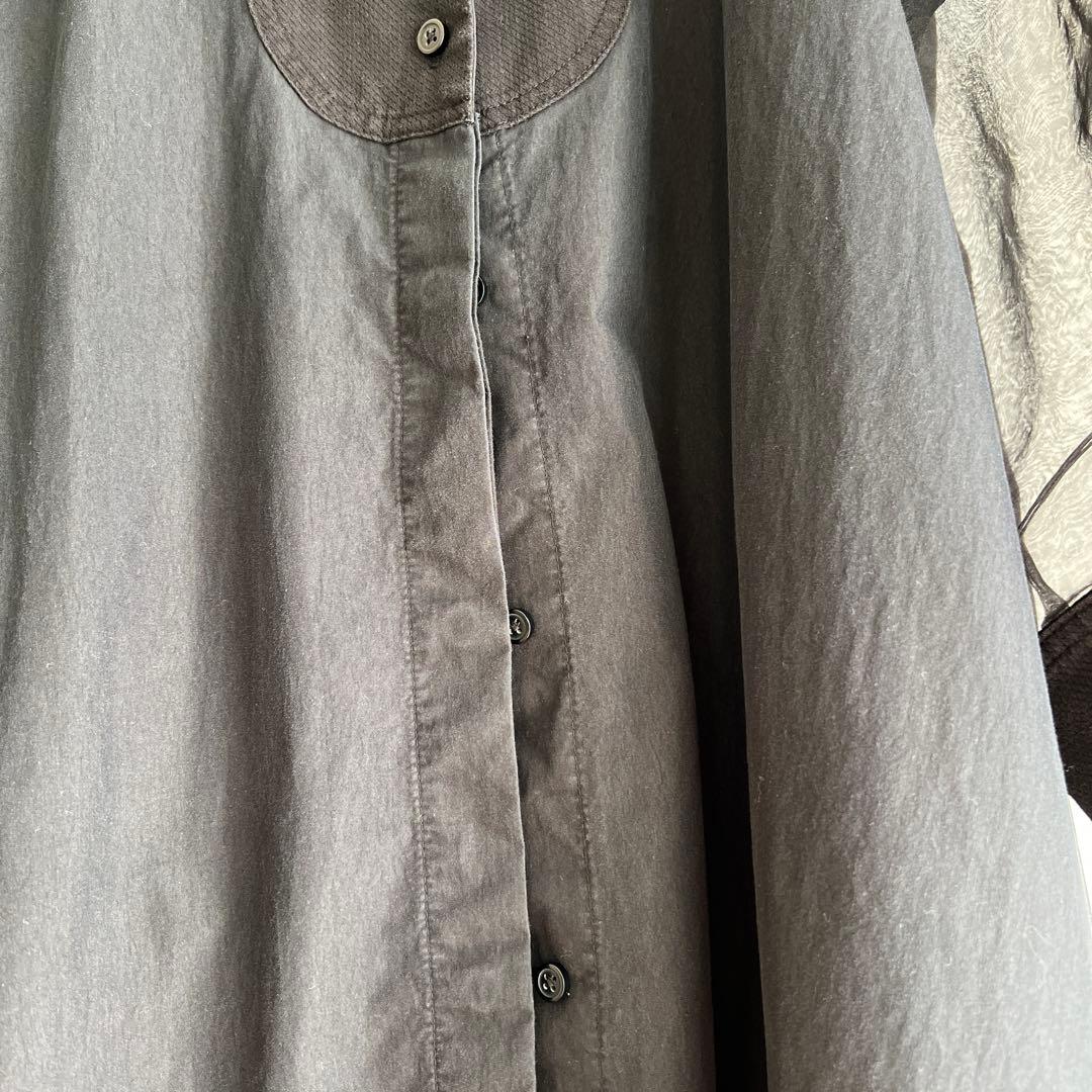 yonfa ヨンファ　 シースルーシャツチュニック　2021ss