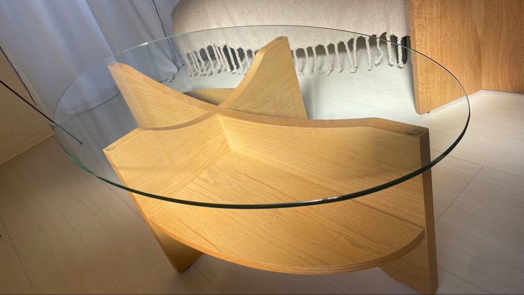 【希少】NOCE ノーチェ センターテーブル ガラステーブル ガラス天板