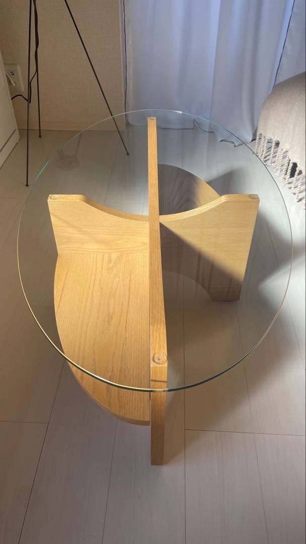 【希少】NOCE ノーチェ センターテーブル ガラステーブル ガラス天板