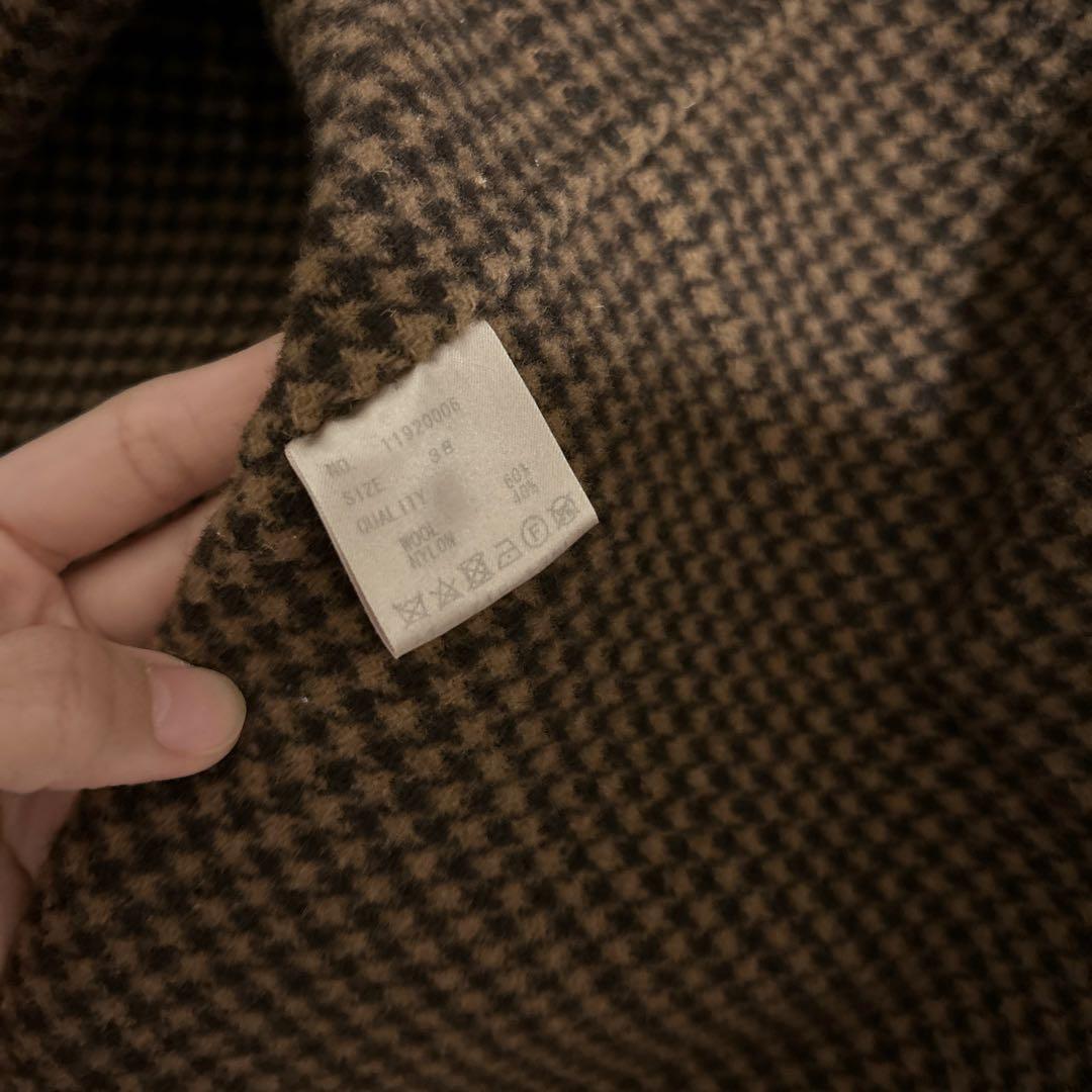 todayful 38 チェック　ロングコート