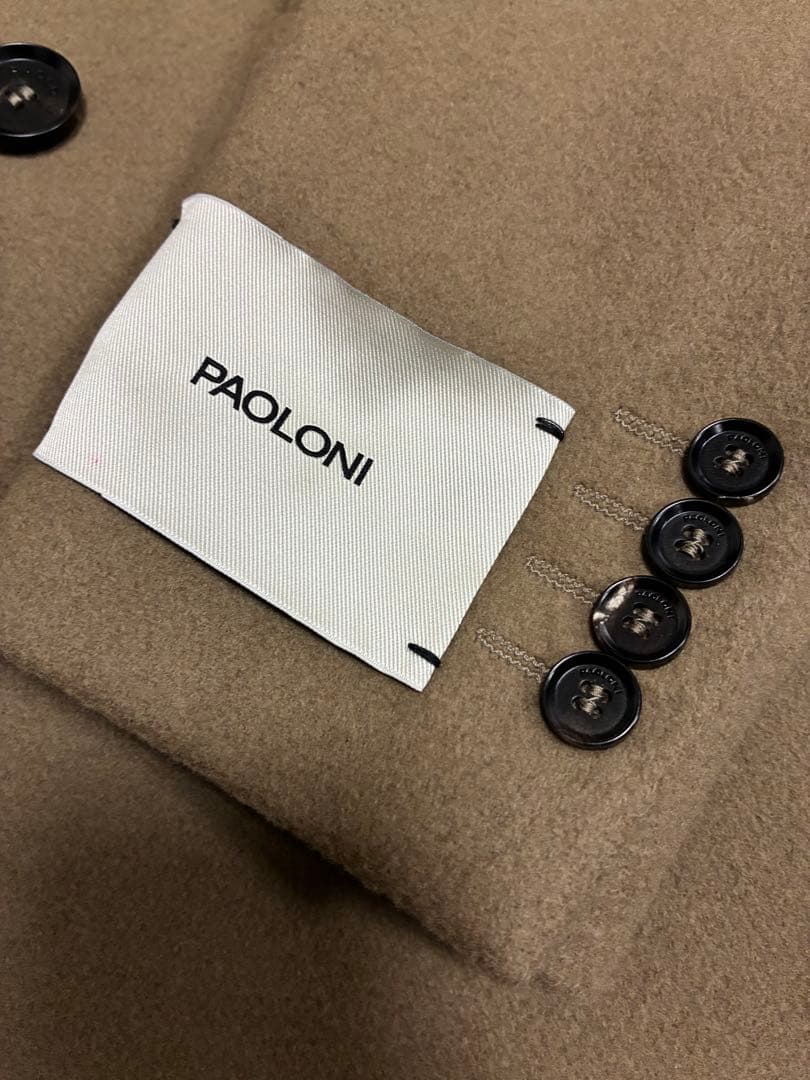16.5万円　パオローニ　PAOLONI ダブル　チェスターロングコート