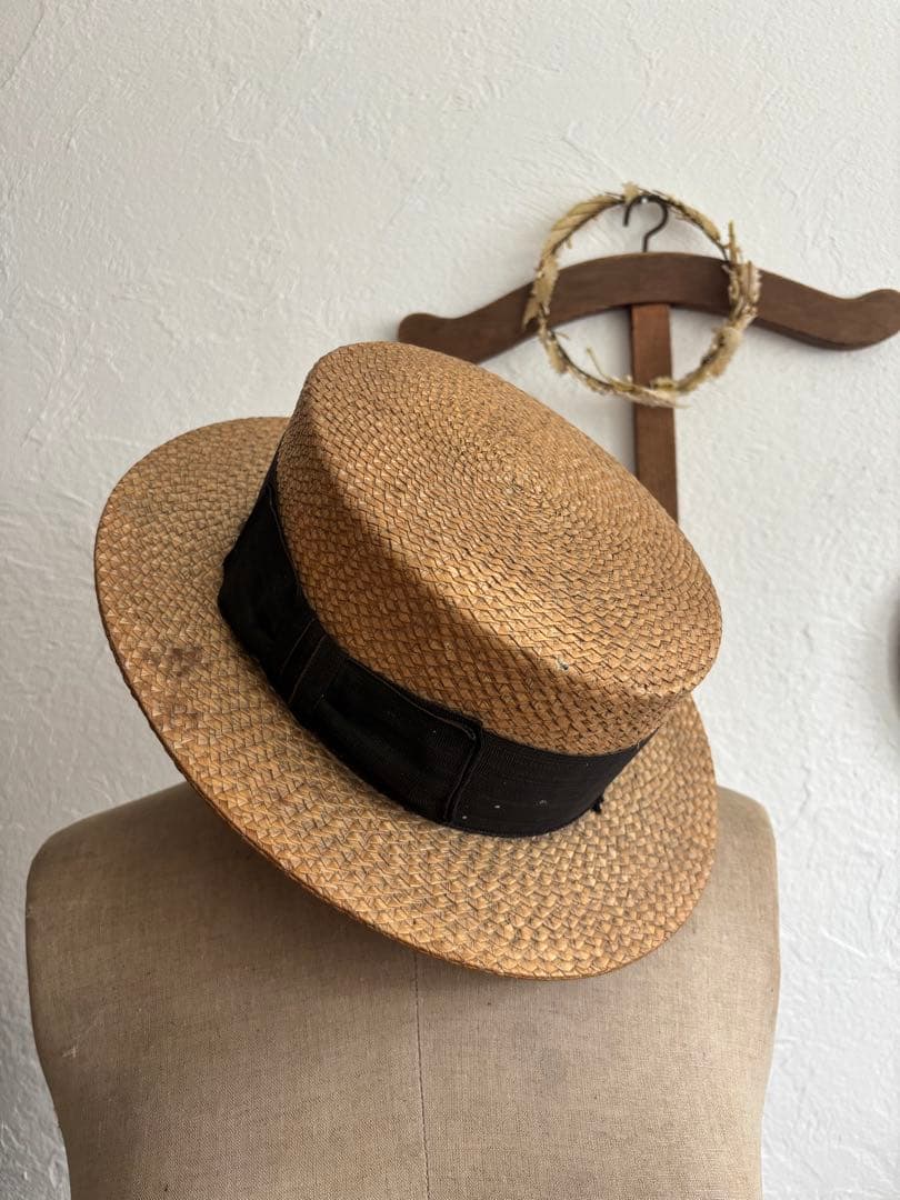 Tour ベージュアンティークカンカン帽