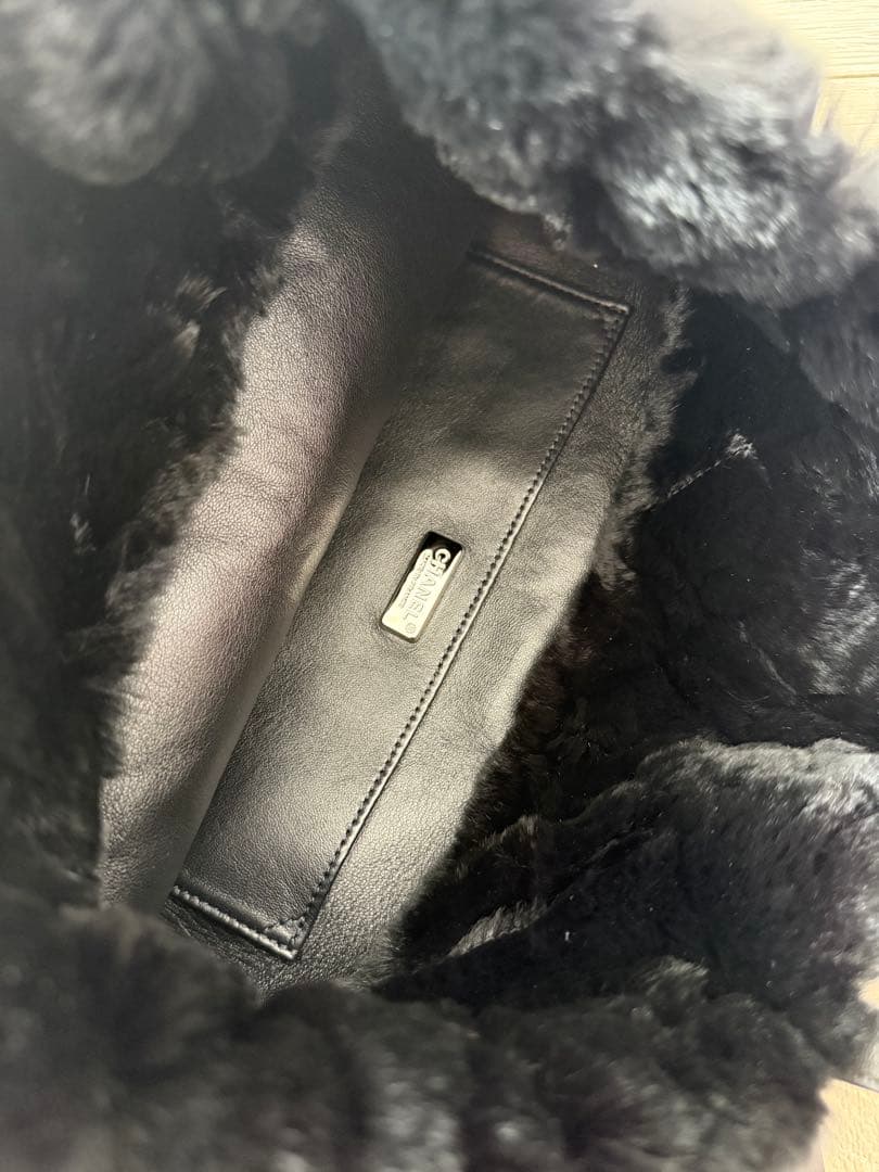 CHANEL シャネルトートバッグマトラッセブ　ファーバッグラムスキンオリラグ