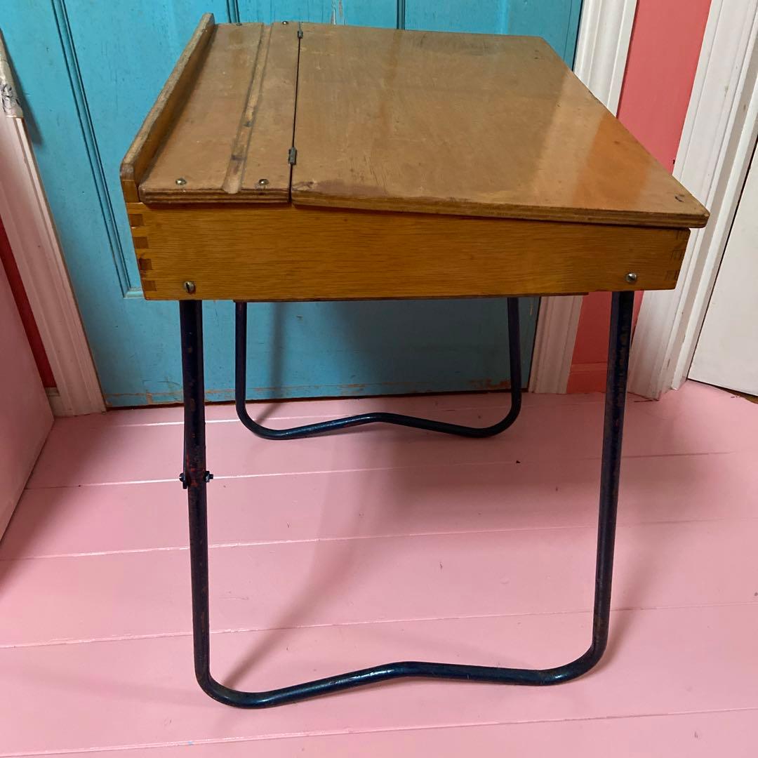 アンティーク　スクールデスク