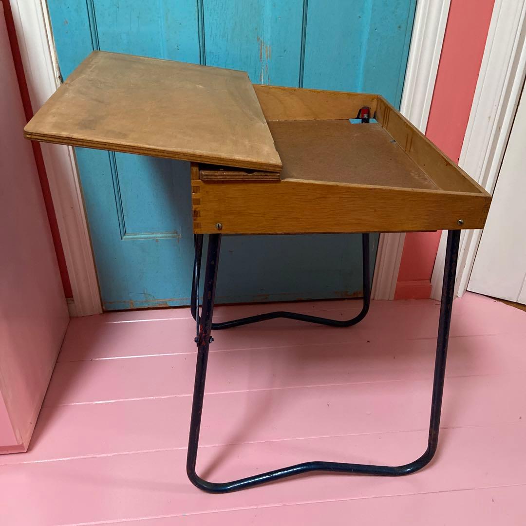 アンティーク　スクールデスク