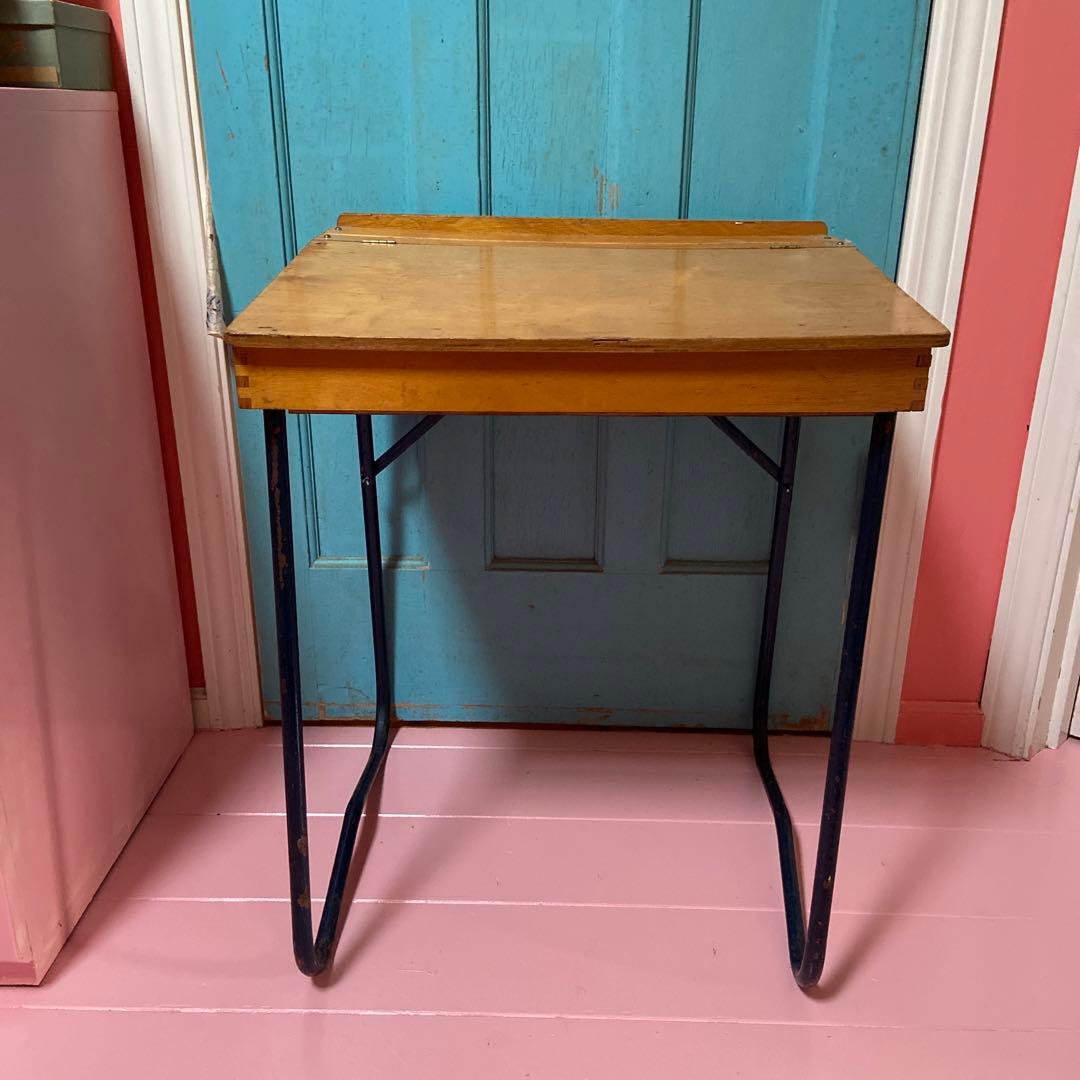 アンティーク　スクールデスク