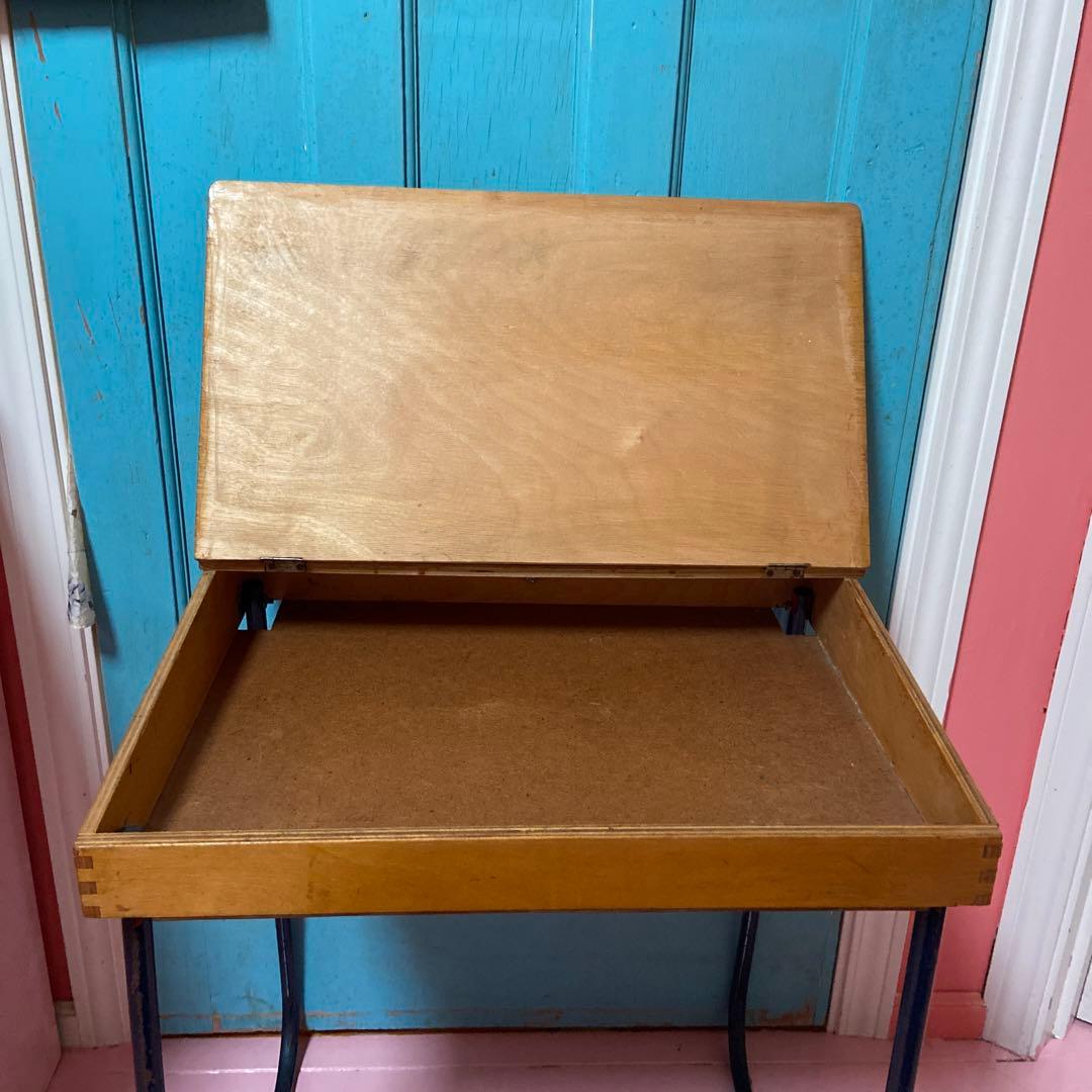 アンティーク　スクールデスク