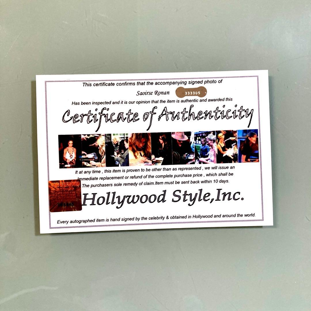シァーシャローナン直筆サイン入り超大型写真…