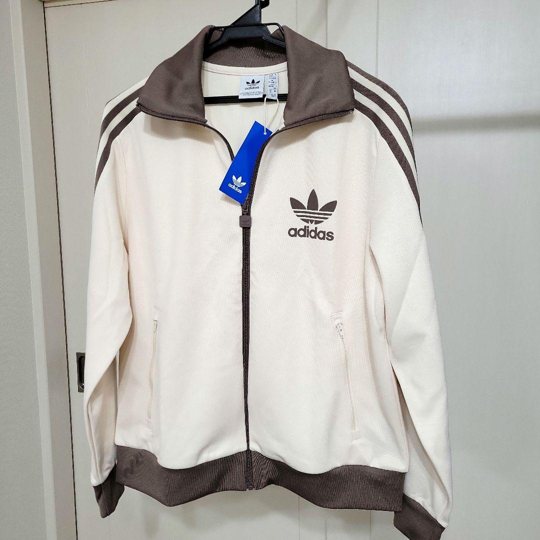 adidasベッケンバウアートラックジャケット復刻 ベージュ×モカブラウン新品
