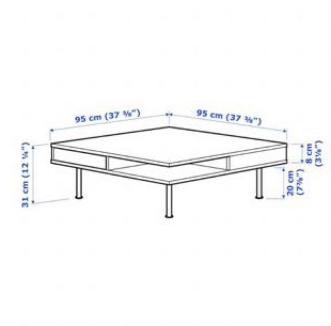 IKEA ローテーブル　トフテリード　白