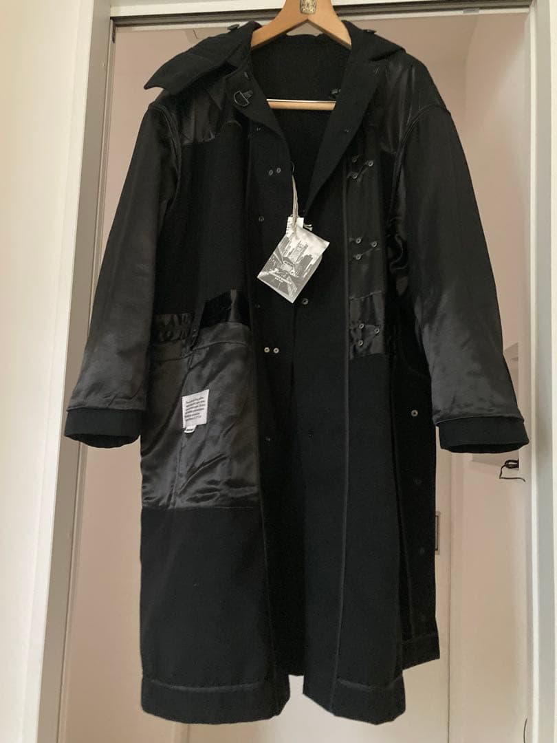 未使用 エンジニアードガーメンツ ファイヤーマン ダッフルコート black