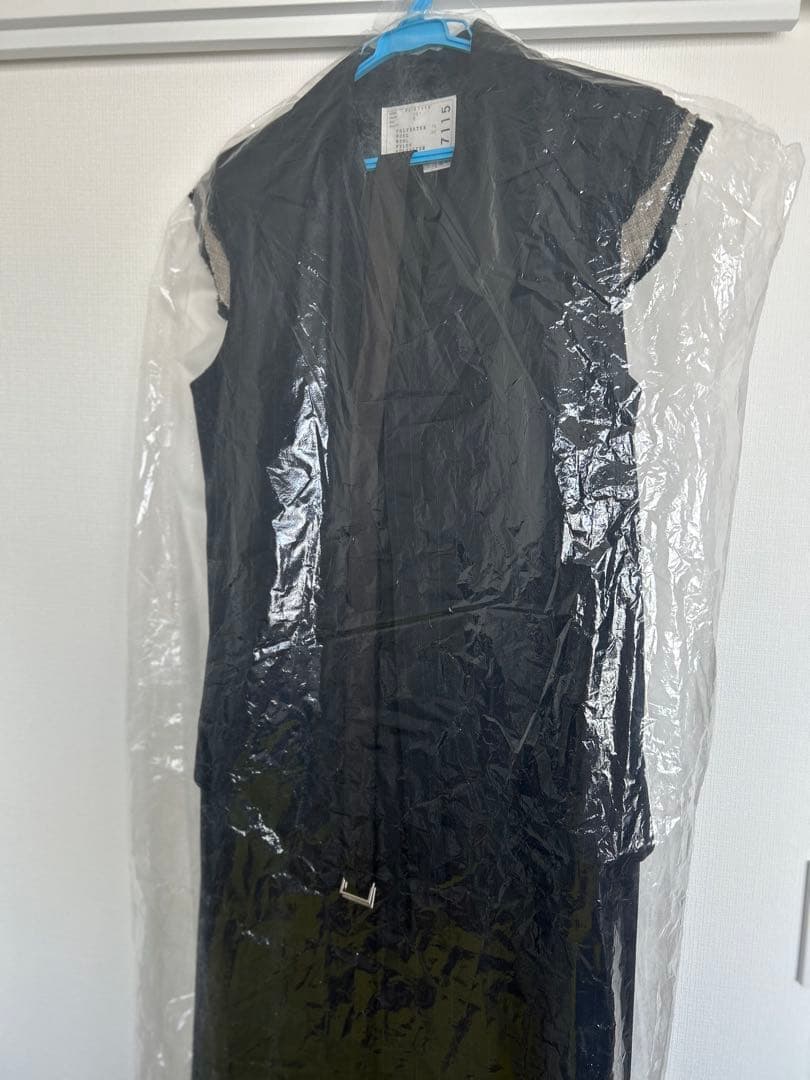 sacai ポリエステル ロングコート 2 ネイビー