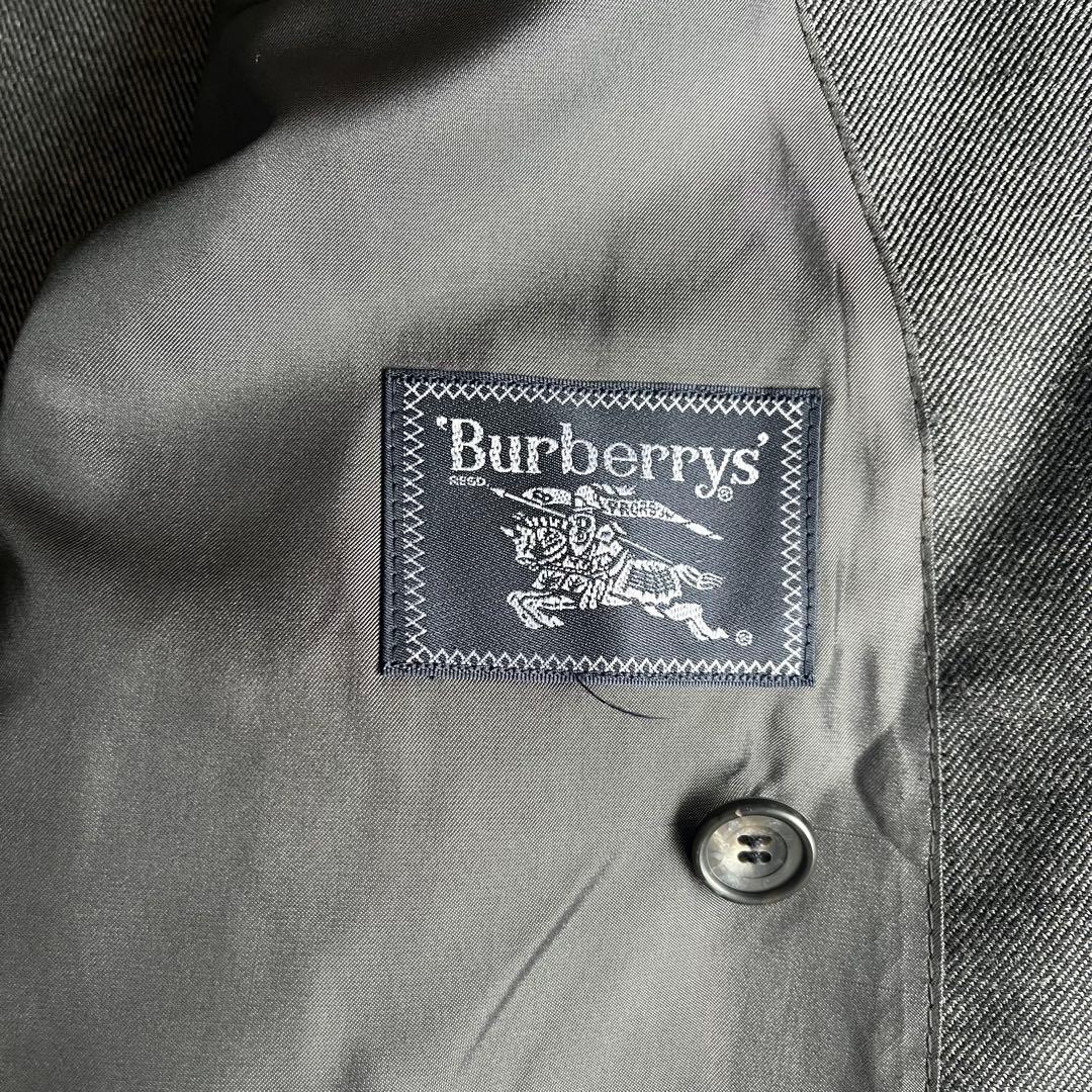 バーバリーズ　セットアップ　銀ボタン　ダブル　ウールモヘヤ　ジャケット　パンツ