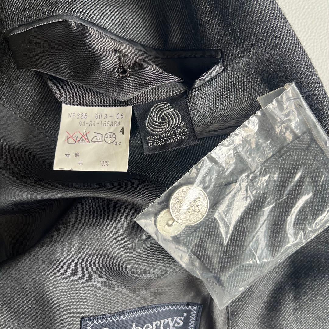 バーバリーズ　セットアップ　銀ボタン　ダブル　ウールモヘヤ　ジャケット　パンツ