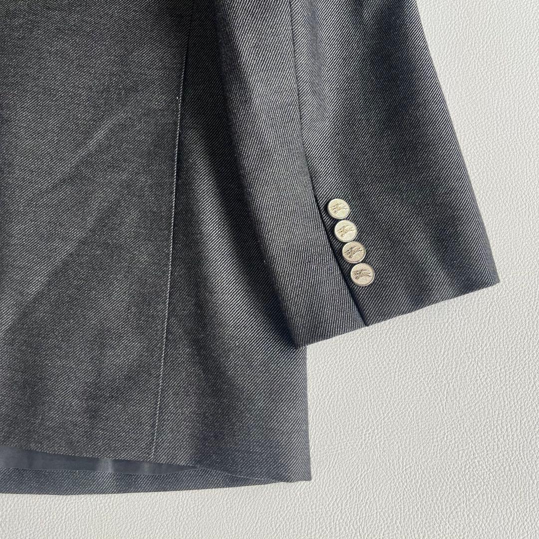 バーバリーズ　セットアップ　銀ボタン　ダブル　ウールモヘヤ　ジャケット　パンツ