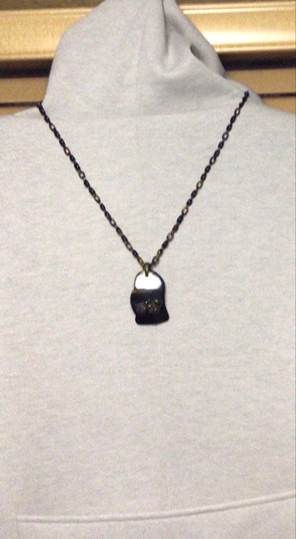 本鼈甲ペンダント　目貫　睨み　骨董品　お福さん　お値下げ♪