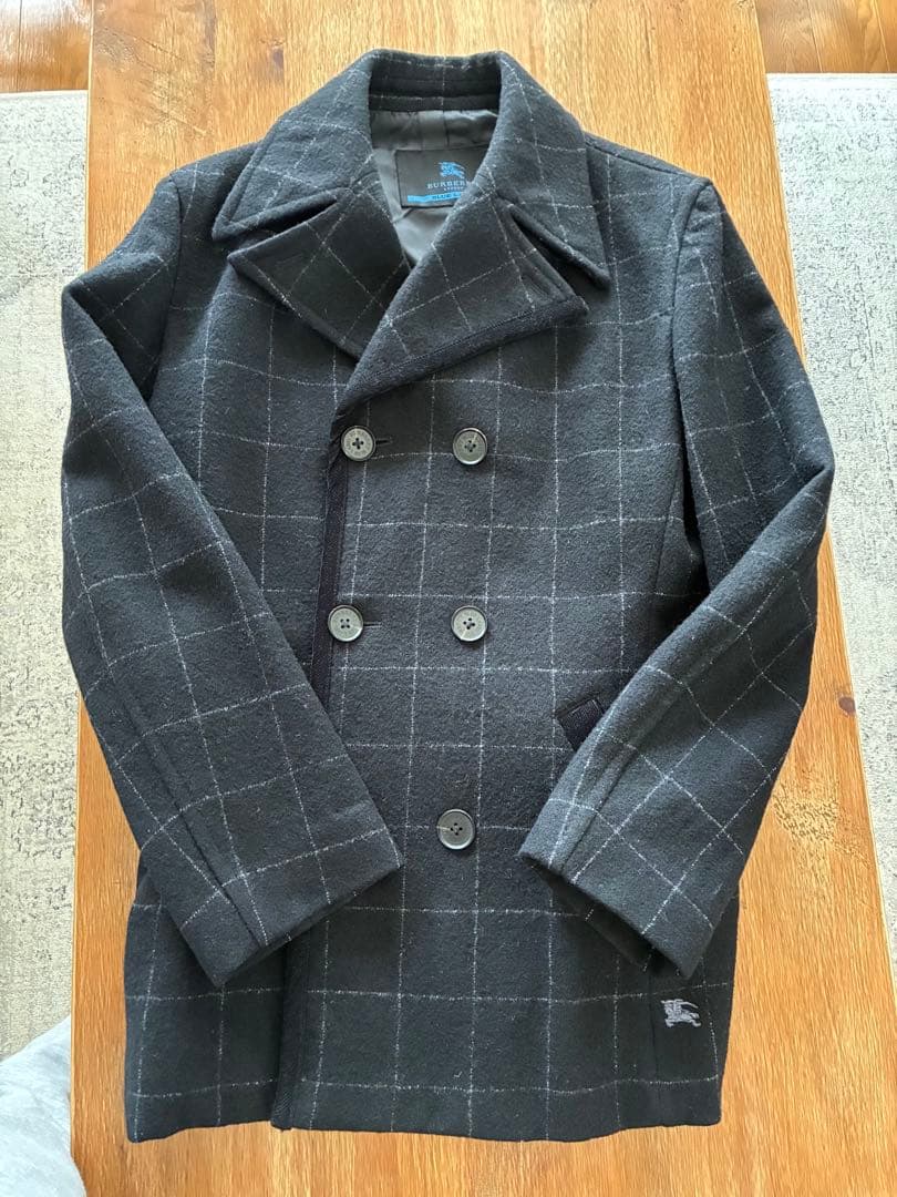 BURBERRY BLUELABEL バーバリー ピーコート M ブラック