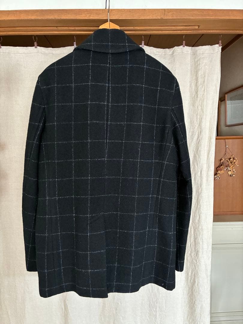 BURBERRY BLUELABEL バーバリー ピーコート M ブラック