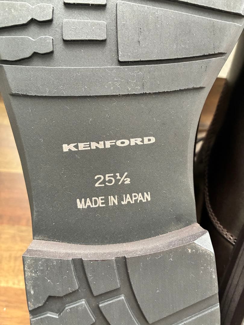 KENFORD 内羽根ストレートチップ 革靴 25.5 牛革 日本製 リーガル