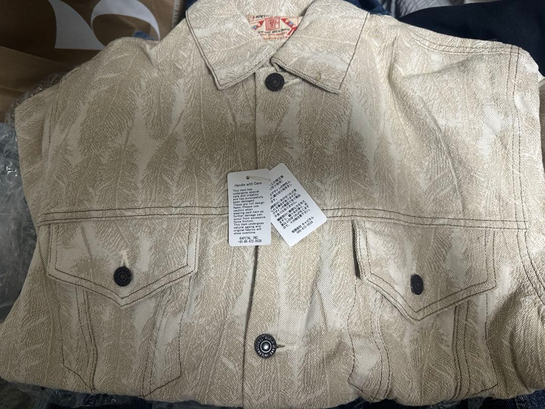 ジャケット・アウター Kapital Magpie Denim 3rd Jacket Beige