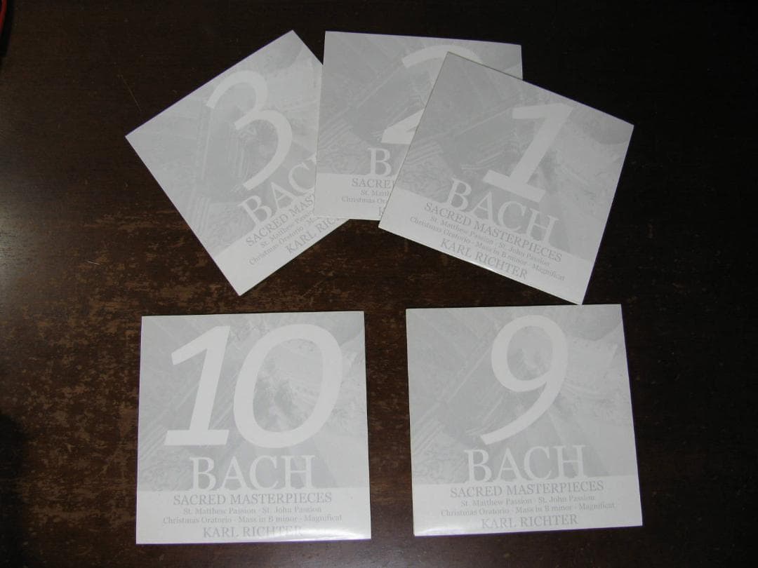 J.S.バッハ　マタイ受難曲など4作品・宗教作品集　１０CD　良美品　リヒター