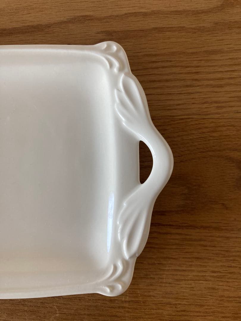 【美品】GIEN ジアン 長方形 皿 白 ホワイト