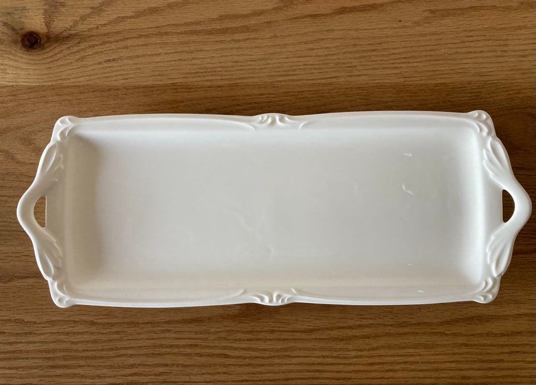 【美品】GIEN ジアン 長方形 皿 白 ホワイト