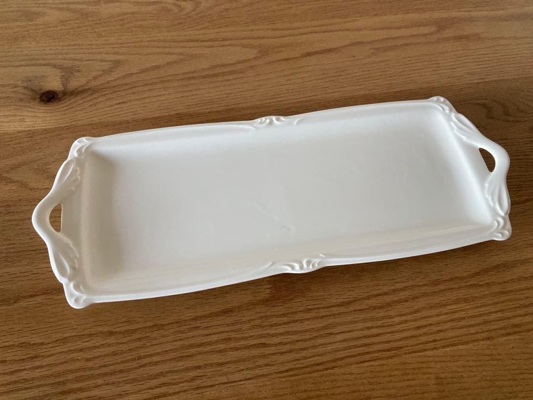 【美品】GIEN ジアン 長方形 皿 白 ホワイト