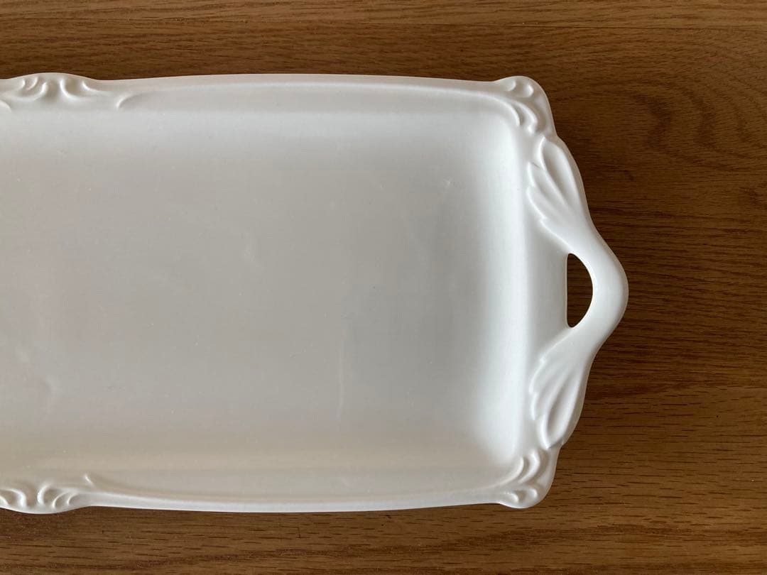 【美品】GIEN ジアン 長方形 皿 白 ホワイト