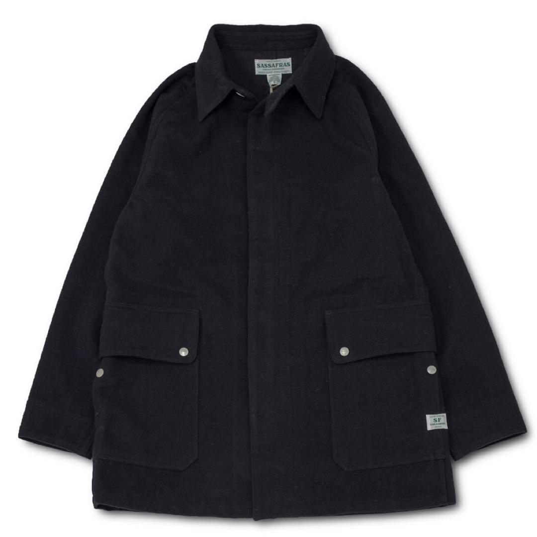 お値下げ中SASSAFRASフォールリーフコートBLACK