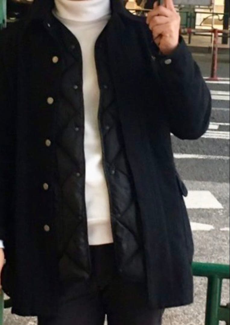 お値下げ中SASSAFRASフォールリーフコートBLACK