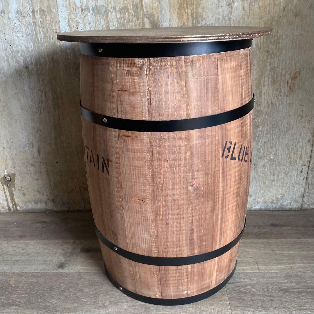 樽テーブル　バレルテーブル　ブルーマウンテン　大　②